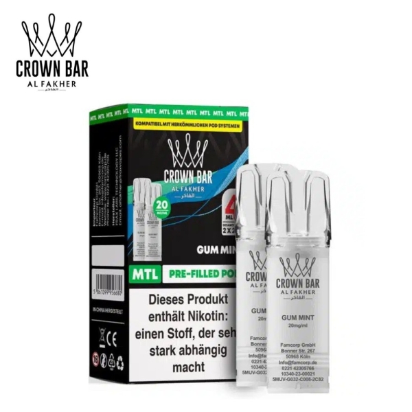 Al Fakher 600 - Gum Mint - Prefilled Pod 2ml/ Stück